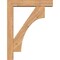 Ekena Millwork Westlake Block Smooth Bracket w/ Offset Brace, Western Red Cedar, 5 1/2"W x 26"D x 34"H BKT0604X26X34WTL05SWR - alternate 3